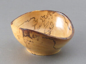 Natural Edge Bowl in Spalted Maple