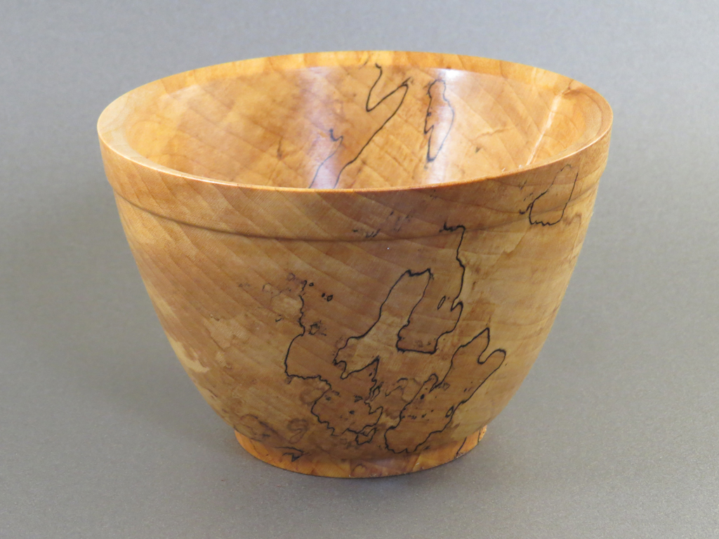 Banded Bowl in Handley Spalted Maple - Image 5